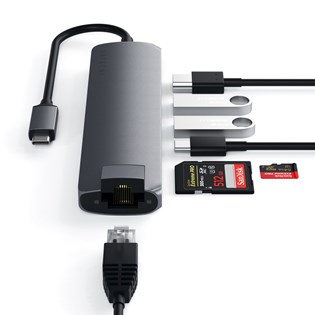 Adaptador Multiportas USB-C Com Adaptador Ethernet- Satechi