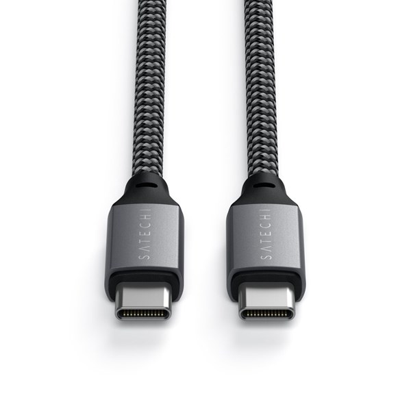 Cabo Carregador USB-C para USB-C 100w para MacBook-Satechi