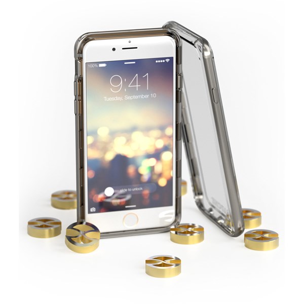 Capa Híbrida para iPhone 8/7/6S/6 Titanium Fosco - Gatche