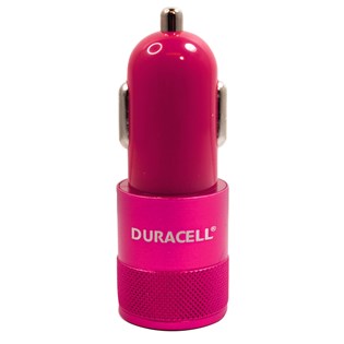 Carregador automotivo com duplo USB 2.1A rosa - Duracell