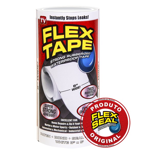 Flex Tape Fita Multi-Aplicação Branco - 20 x 150 cm