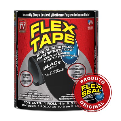 Flex Tape Fita Multi-Aplicação Preto - 10 x 150 cm