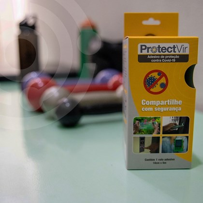 ProtectVir Adesivo Antiviral 10cm x 5m - Translúcido