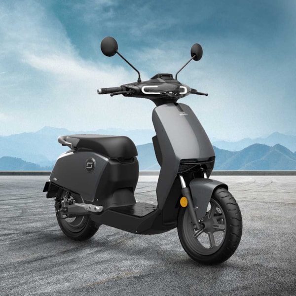 Scooter Elétrica Modelo CU com Motor de 900W até 1200W Rodas 12" Cinza - Super Soco - Mobimax